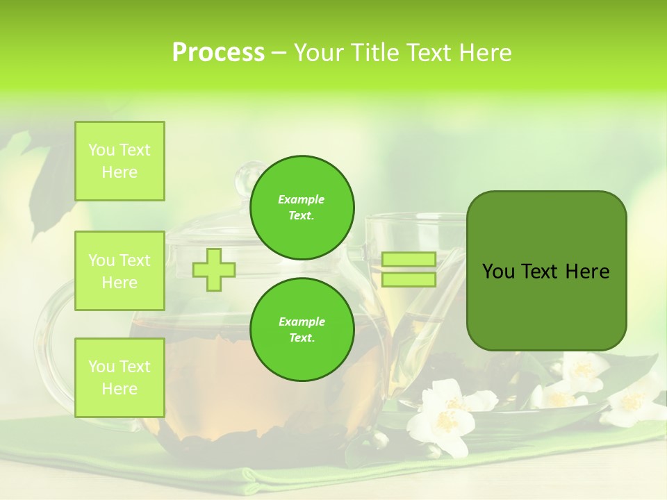 Jasmine Teacup Transparent PowerPoint Template
