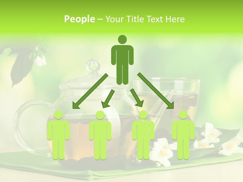 Jasmine Teacup Transparent PowerPoint Template