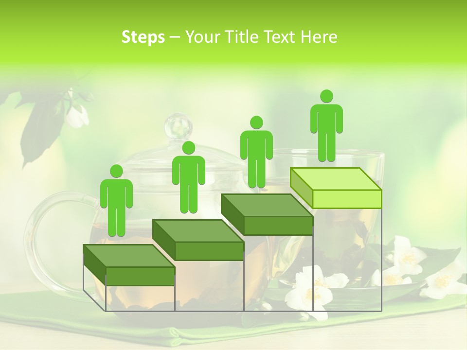 Jasmine Teacup Transparent PowerPoint Template