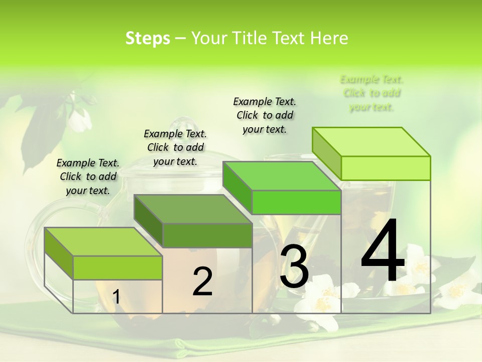 Jasmine Teacup Transparent PowerPoint Template