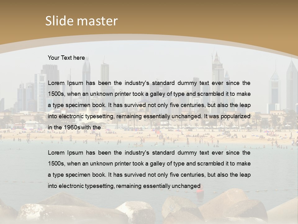 City Emirates Sky PowerPoint Template