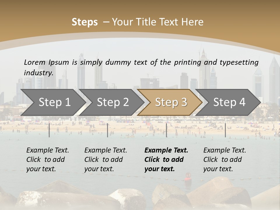 City Emirates Sky PowerPoint Template