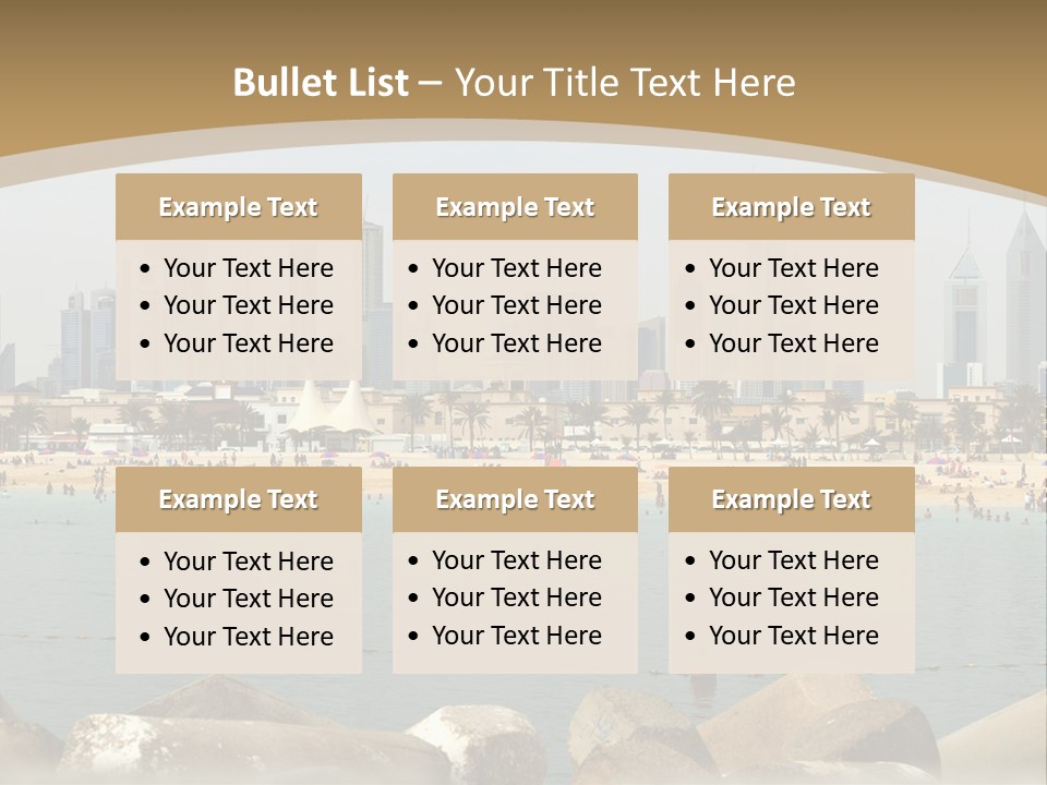 City Emirates Sky PowerPoint Template