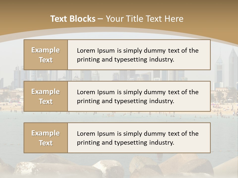 City Emirates Sky PowerPoint Template