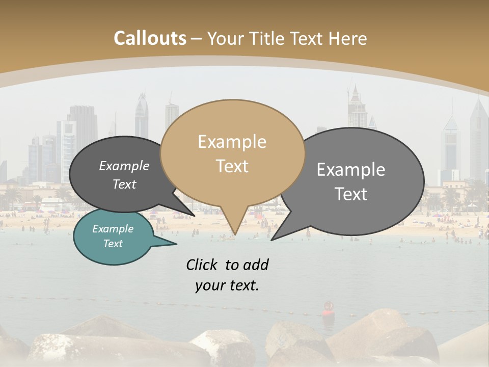 City Emirates Sky PowerPoint Template