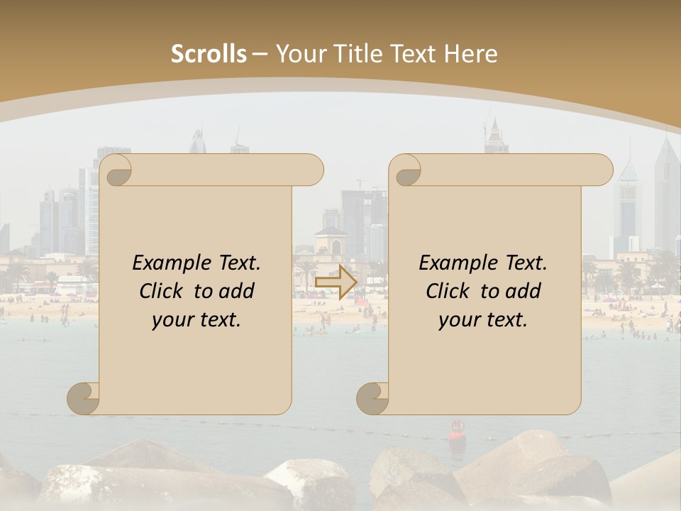 City Emirates Sky PowerPoint Template