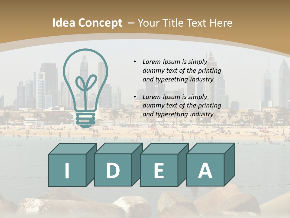 City Emirates Sky PowerPoint Template