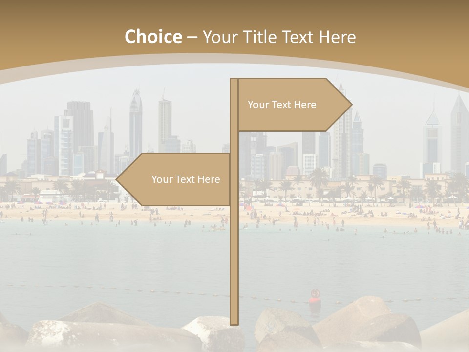 City Emirates Sky PowerPoint Template