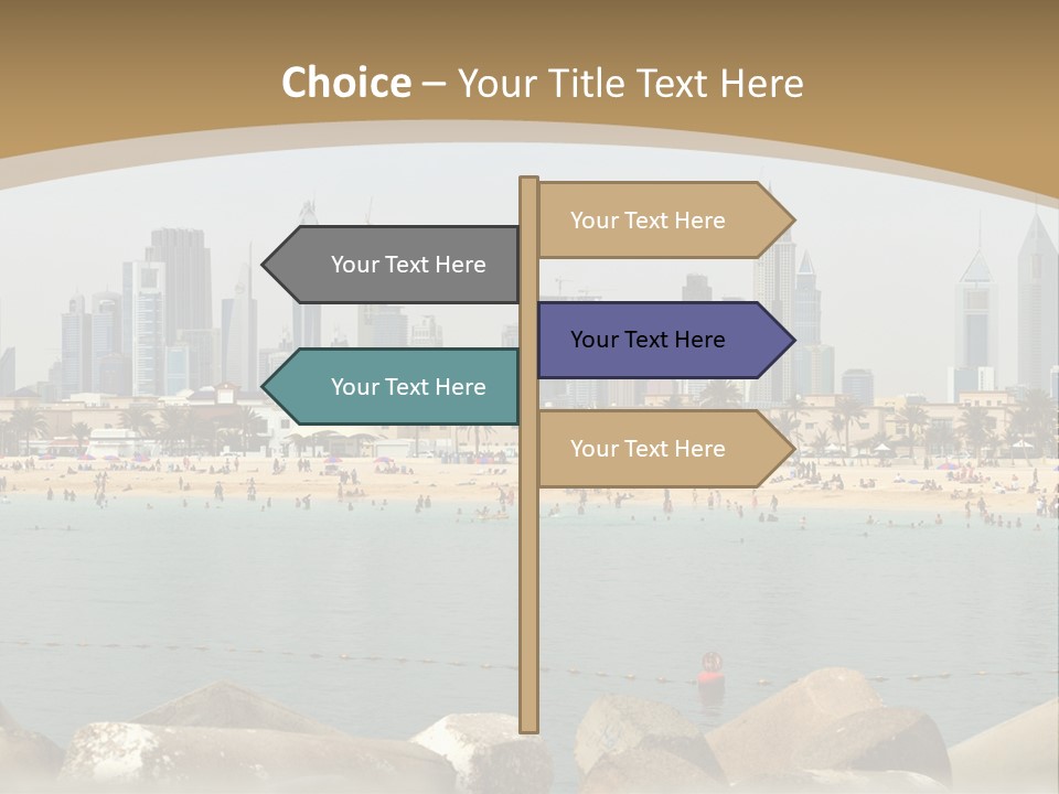 City Emirates Sky PowerPoint Template