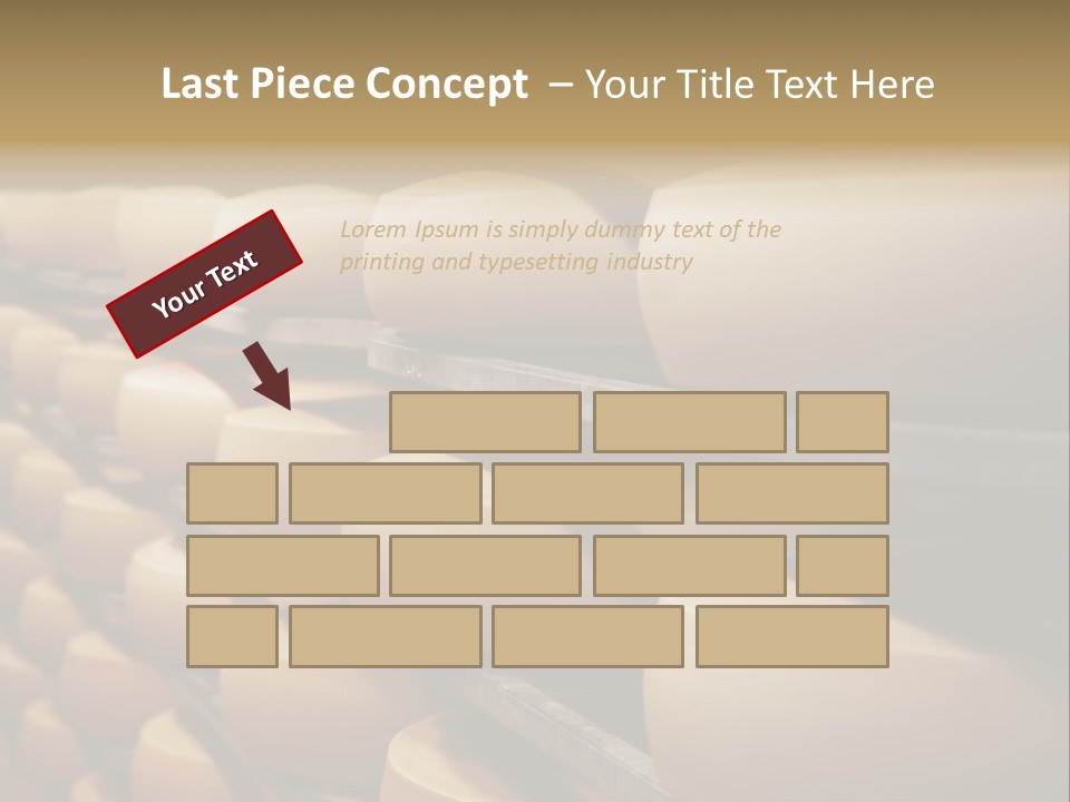 Cut Large Pattern PowerPoint Template