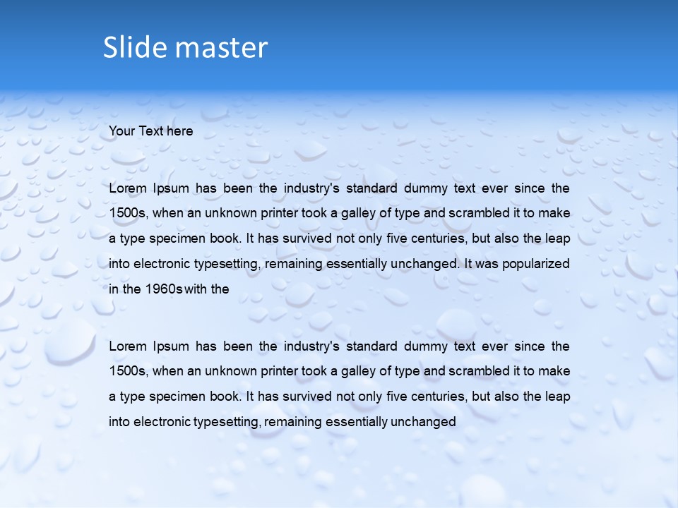 Plate Rain Whisk PowerPoint Template