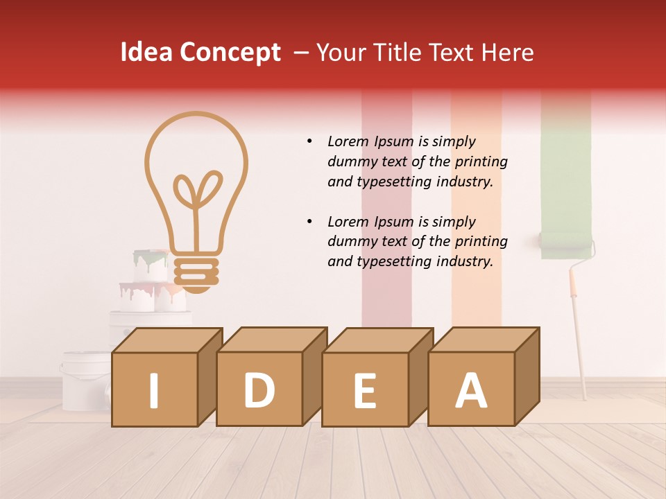 Work Build Plank PowerPoint Template