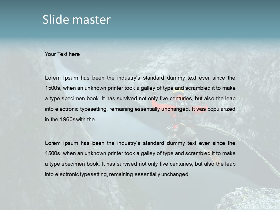 Courage Jumpsuit Moving PowerPoint Template