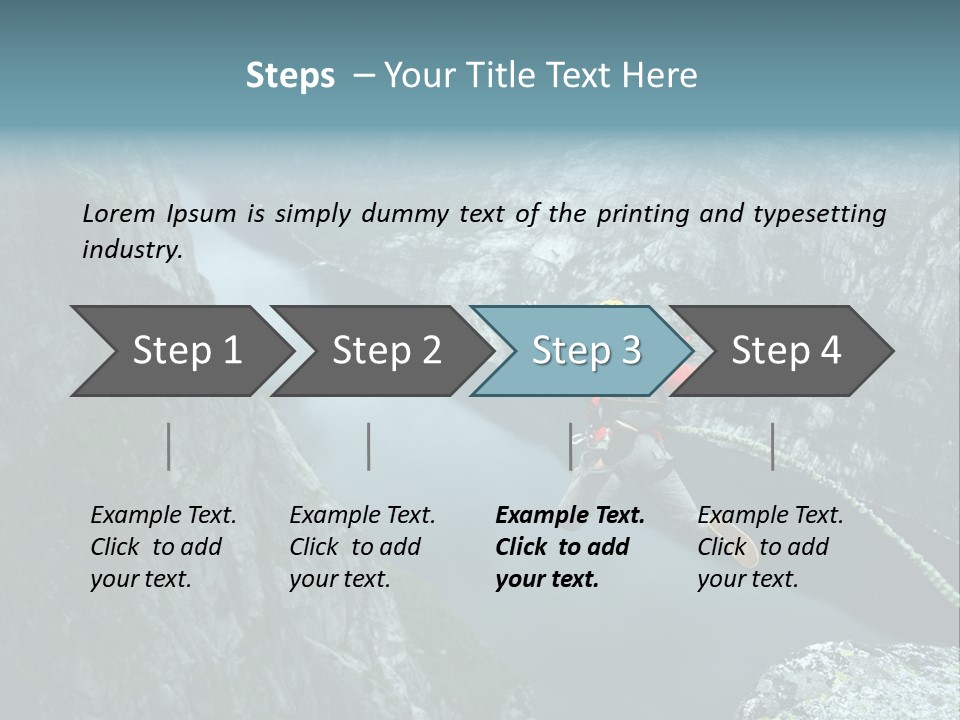 Courage Jumpsuit Moving PowerPoint Template