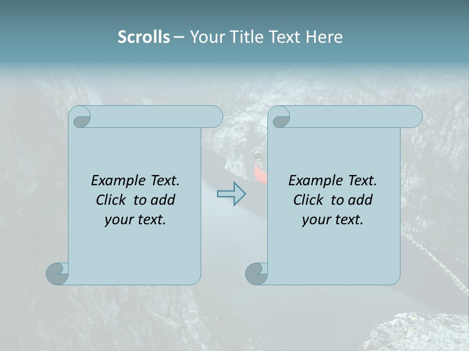 Courage Jumpsuit Moving PowerPoint Template