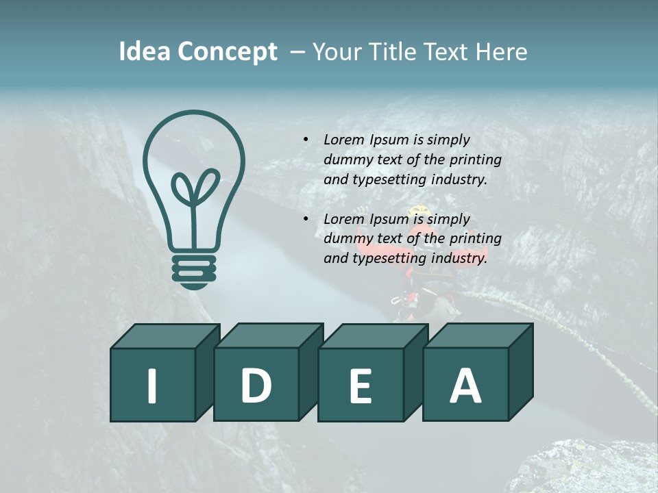 Courage Jumpsuit Moving PowerPoint Template