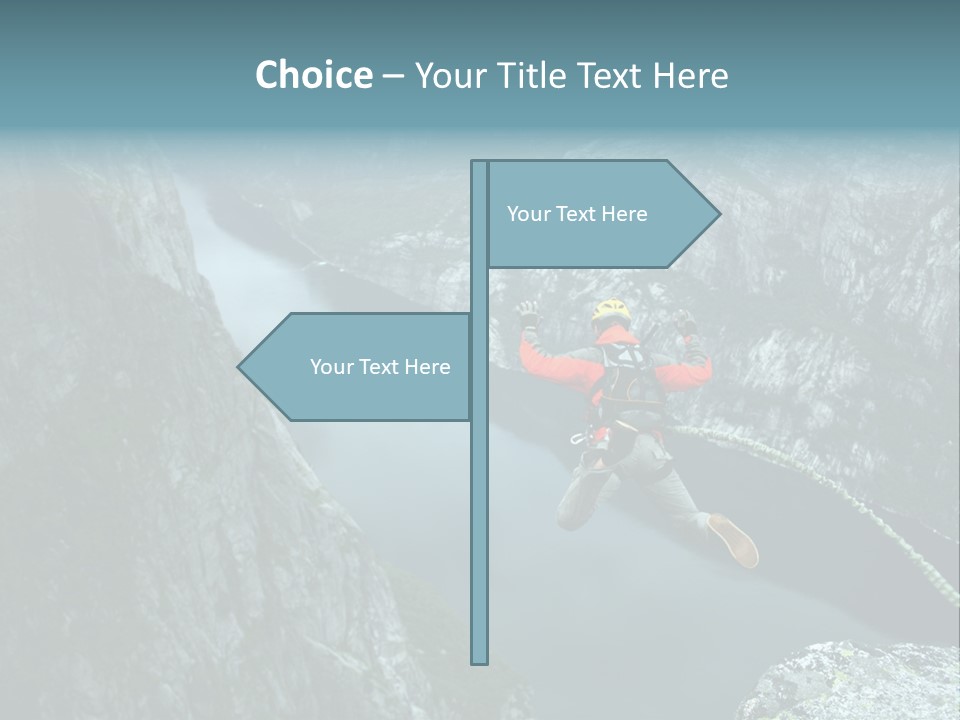 Courage Jumpsuit Moving PowerPoint Template