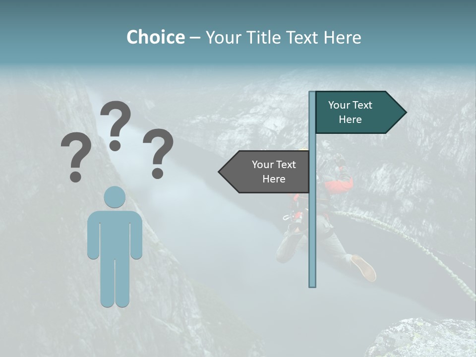 Courage Jumpsuit Moving PowerPoint Template