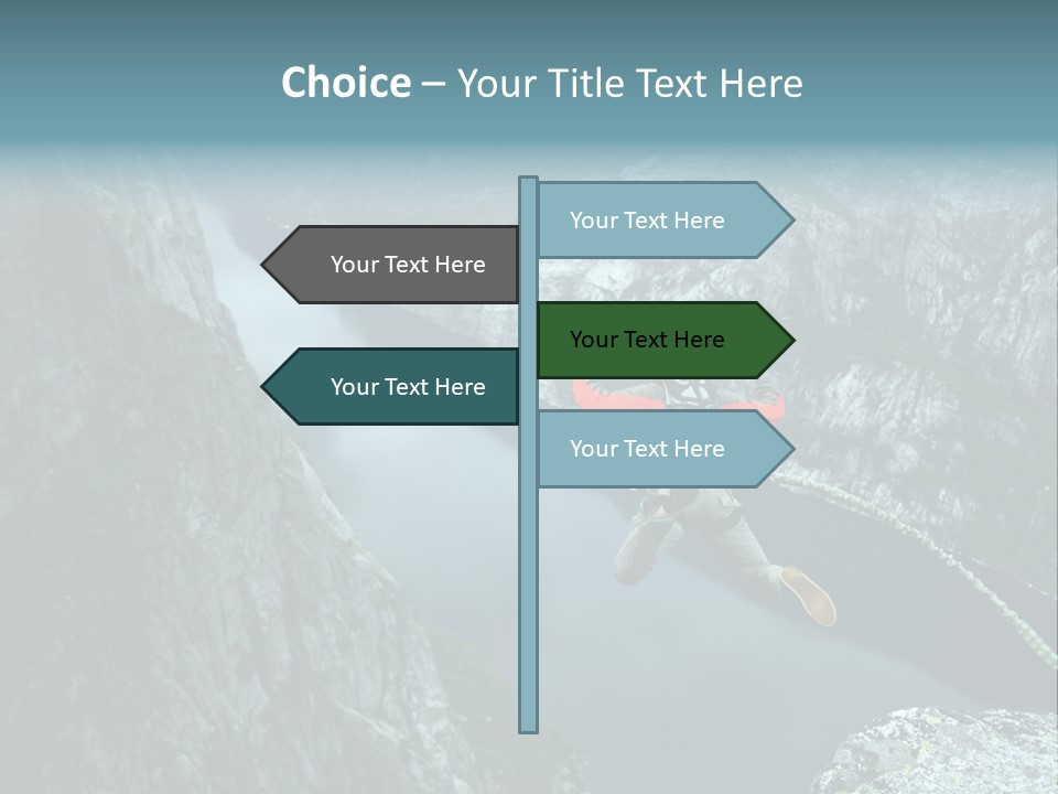 Courage Jumpsuit Moving PowerPoint Template