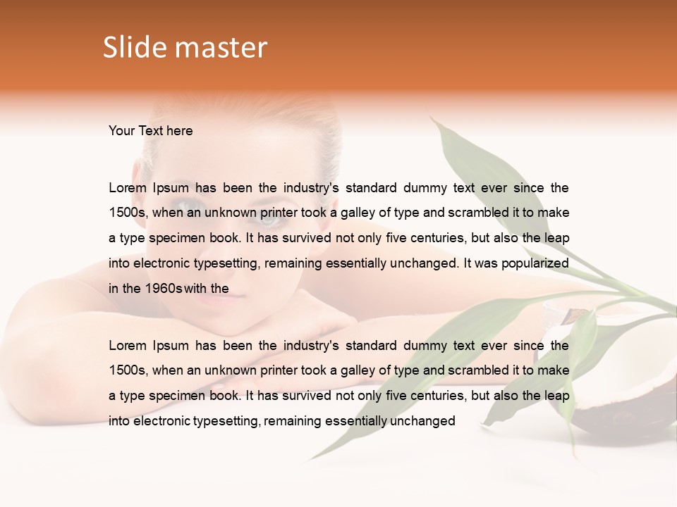 Body Portrait Caucasian PowerPoint Template