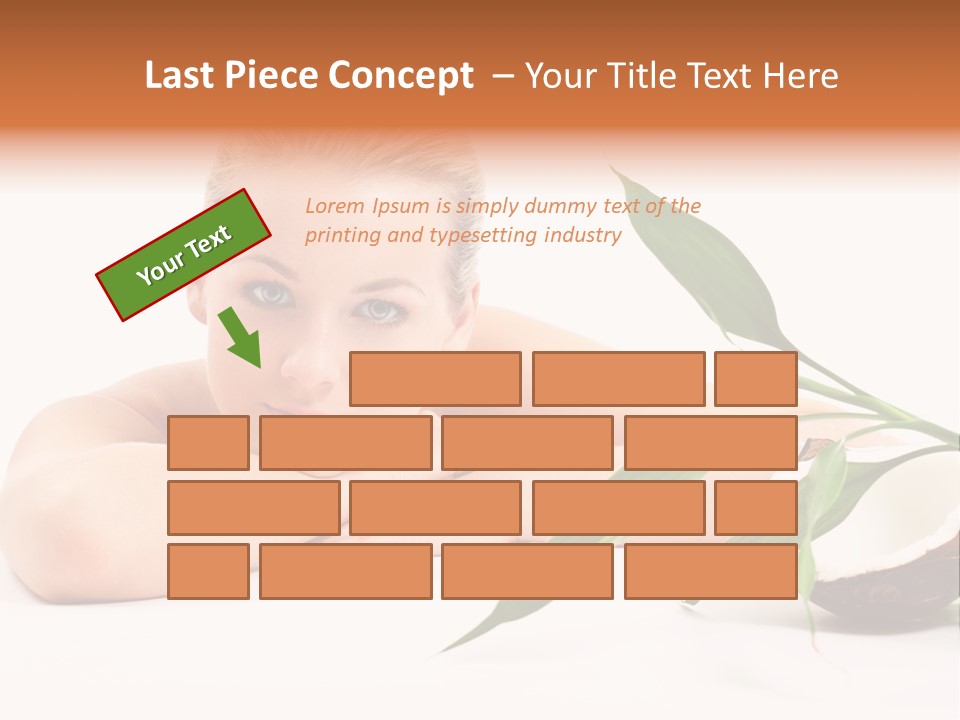 Body Portrait Caucasian PowerPoint Template