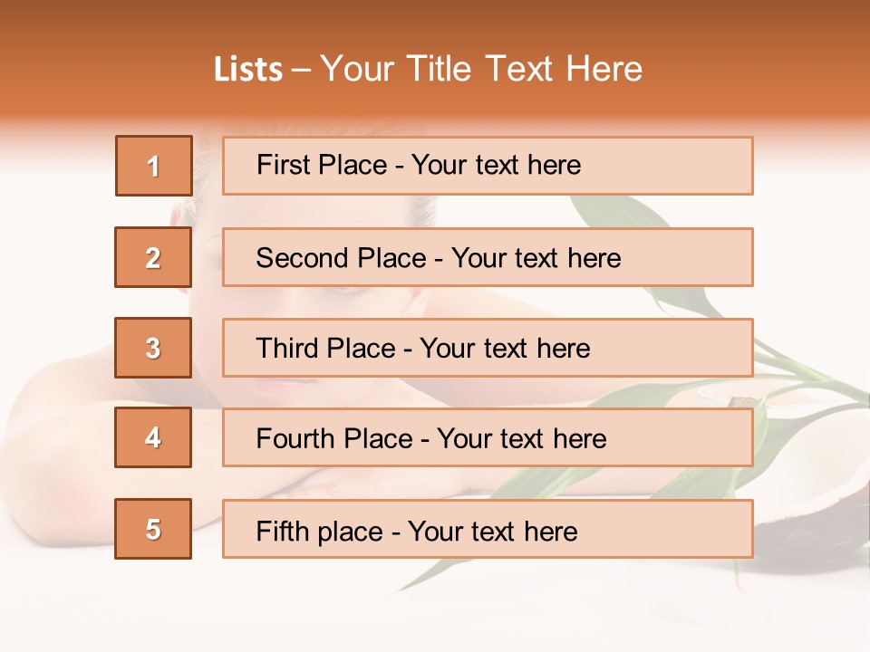 Body Portrait Caucasian PowerPoint Template