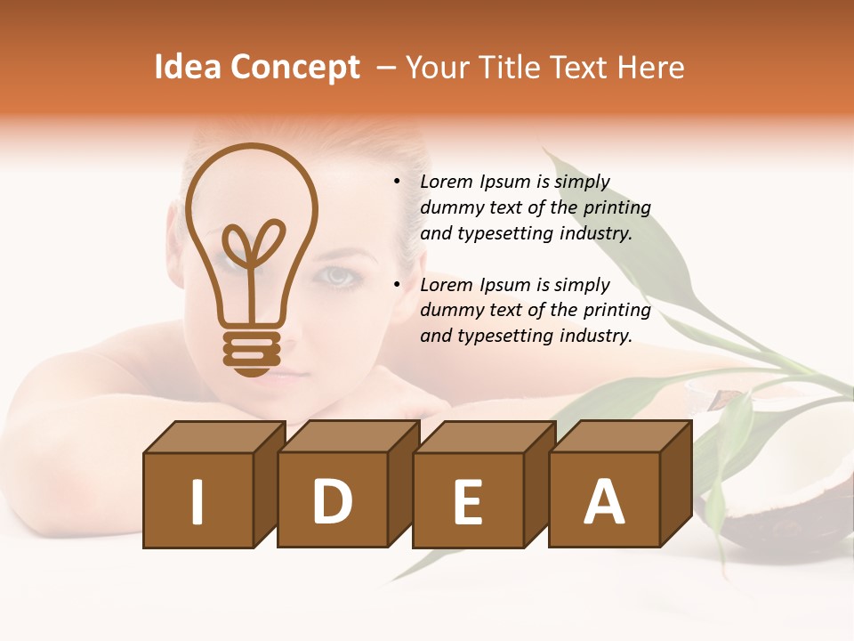 Body Portrait Caucasian PowerPoint Template