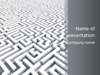 Confusing Wall Render PowerPoint Template