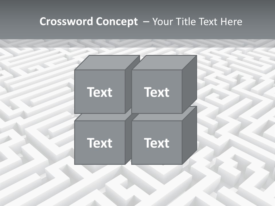 Confusing Wall Render PowerPoint Template