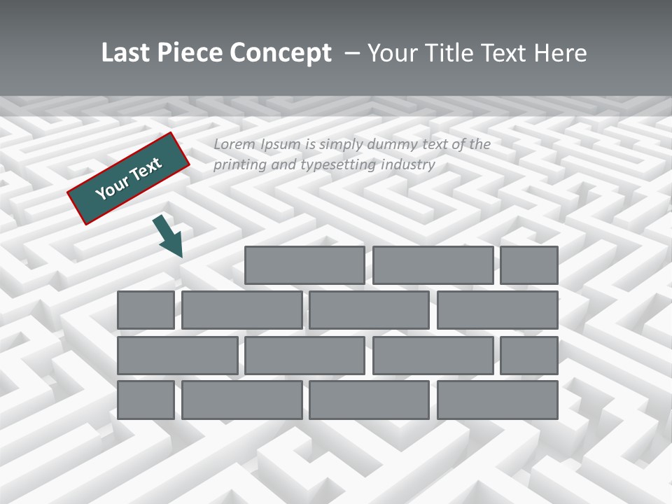 Confusing Wall Render PowerPoint Template