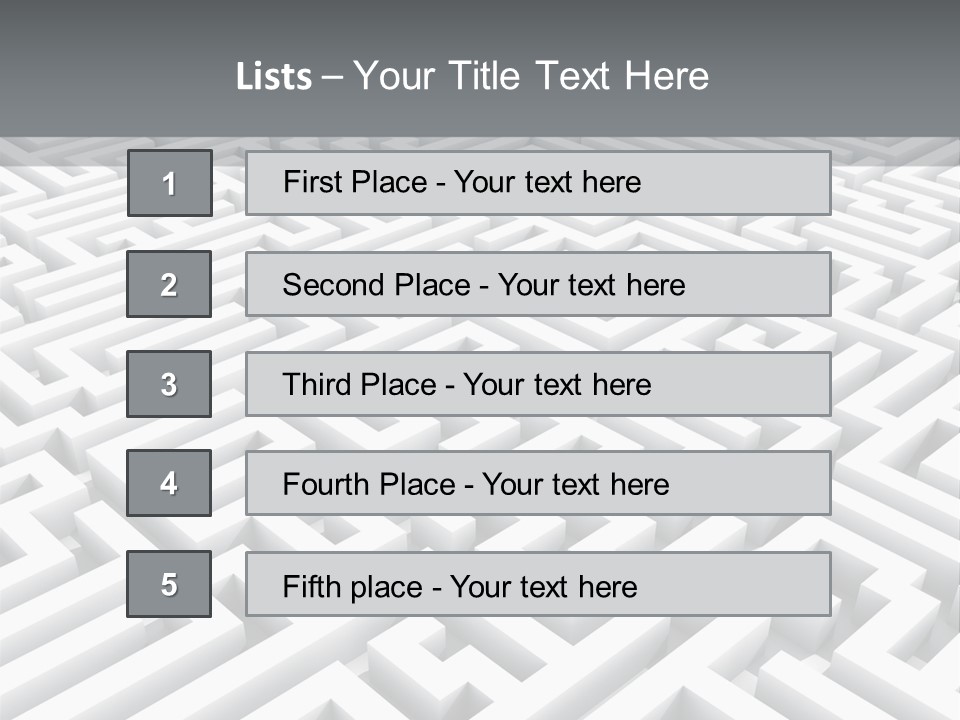 Confusing Wall Render PowerPoint Template