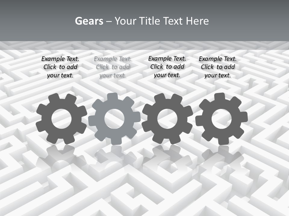 Confusing Wall Render PowerPoint Template