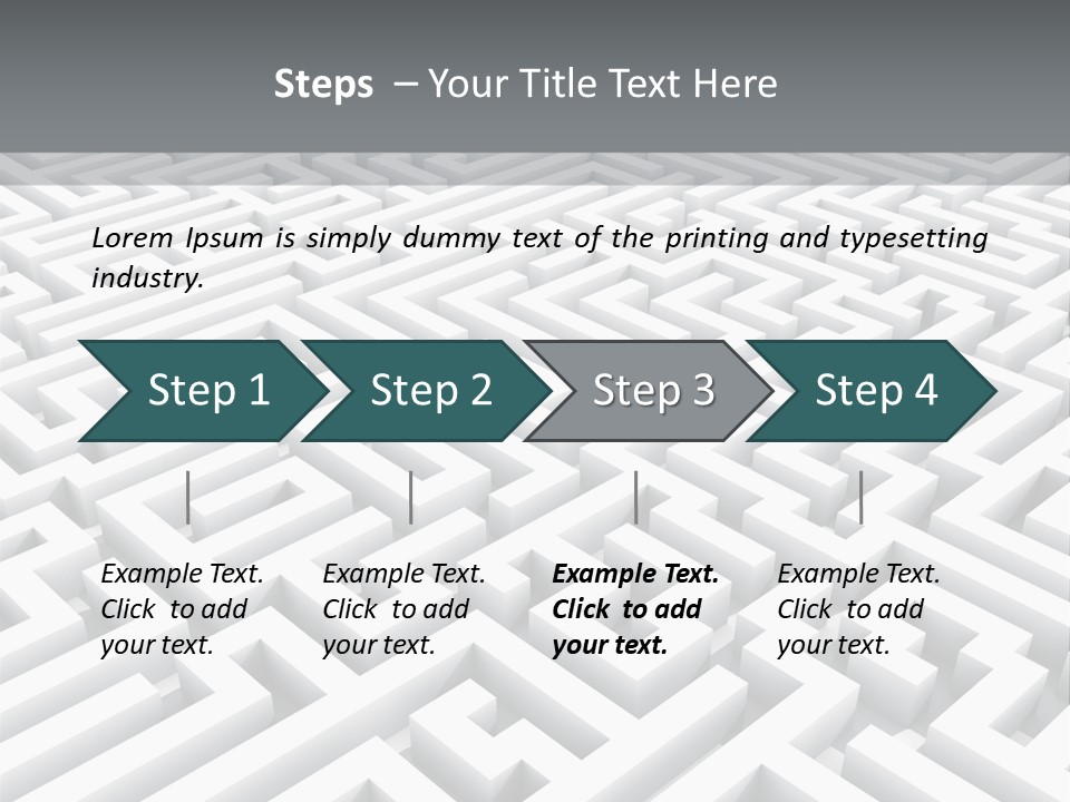 Confusing Wall Render PowerPoint Template