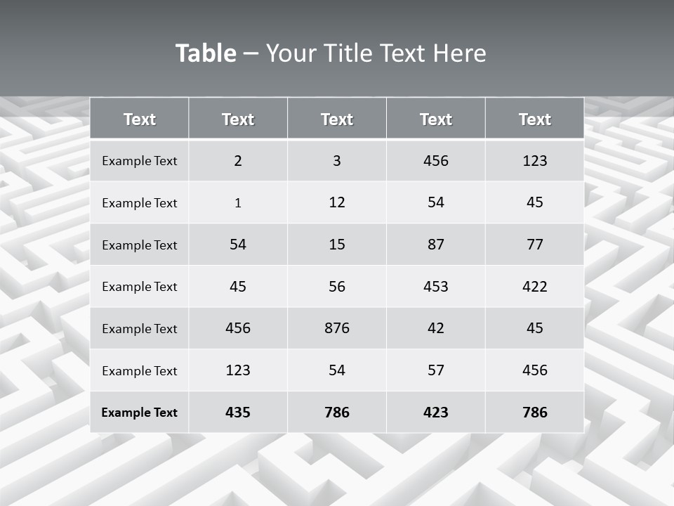 Confusing Wall Render PowerPoint Template