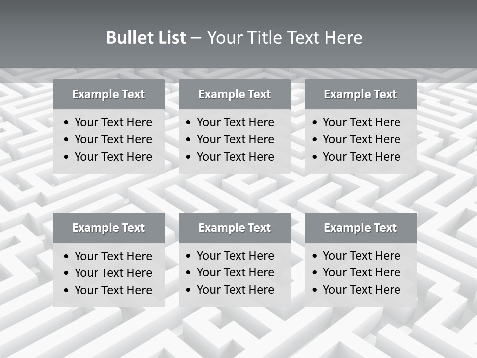 Confusing Wall Render PowerPoint Template
