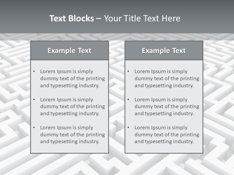 Confusing Wall Render PowerPoint Template