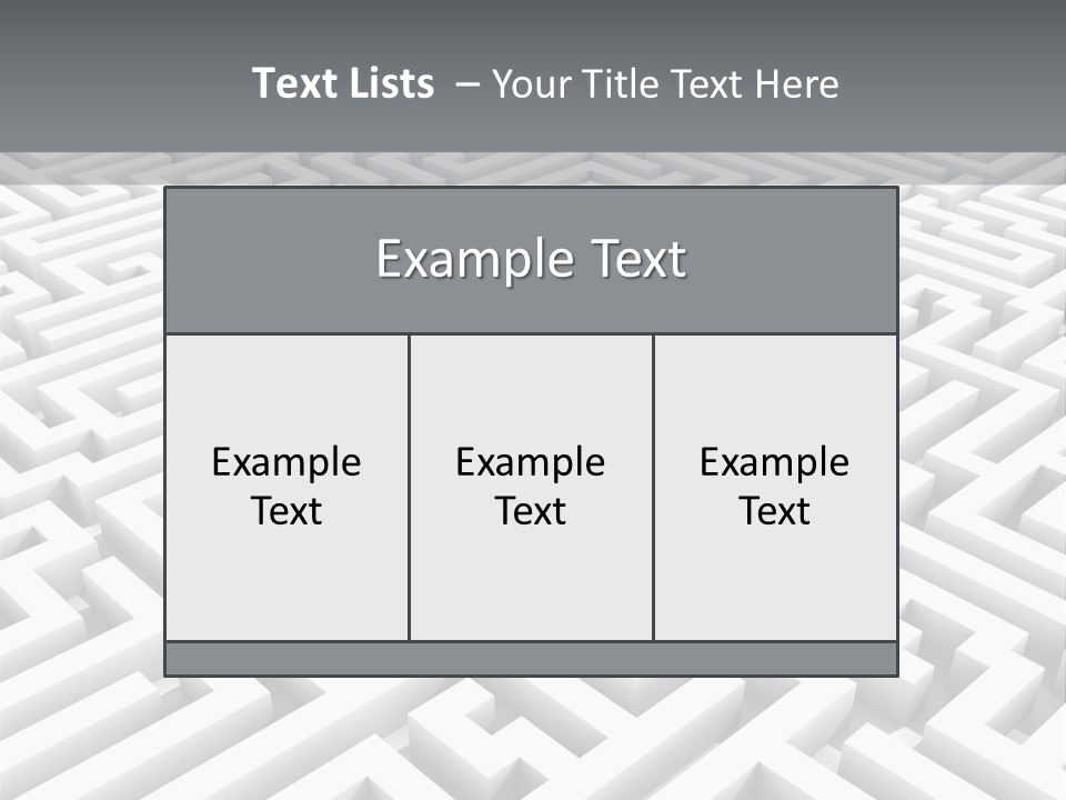 Confusing Wall Render PowerPoint Template