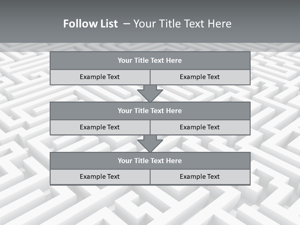 Confusing Wall Render PowerPoint Template