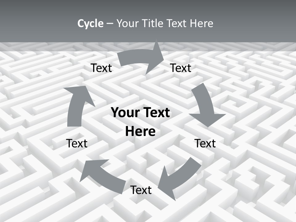 Confusing Wall Render PowerPoint Template