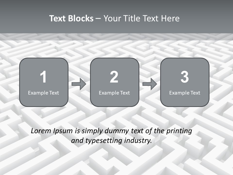 Confusing Wall Render PowerPoint Template