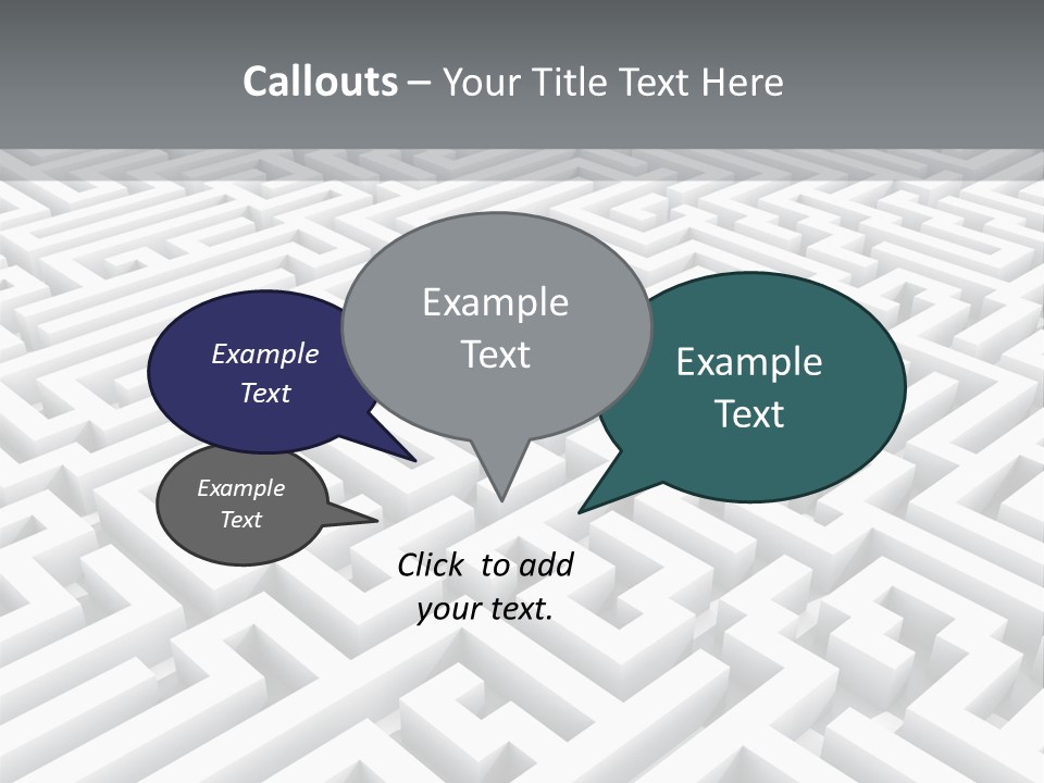 Confusing Wall Render PowerPoint Template