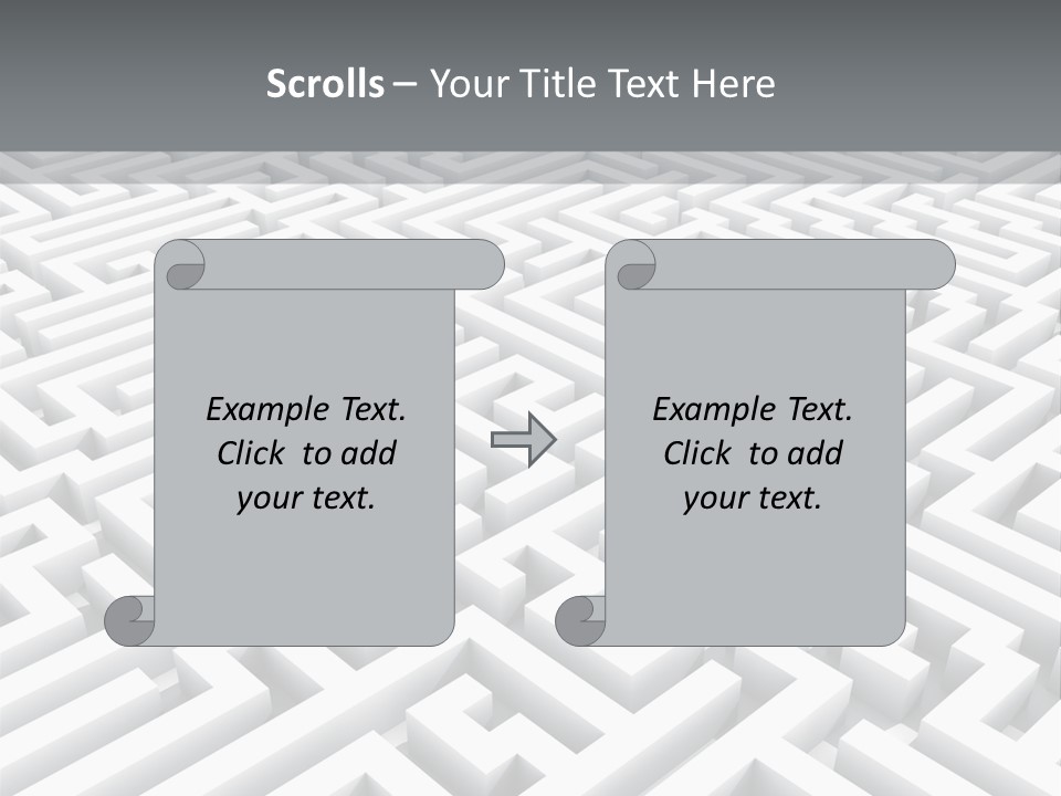 Confusing Wall Render PowerPoint Template