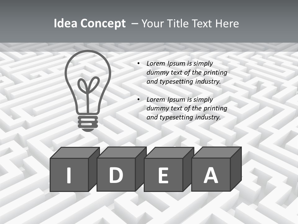 Confusing Wall Render PowerPoint Template