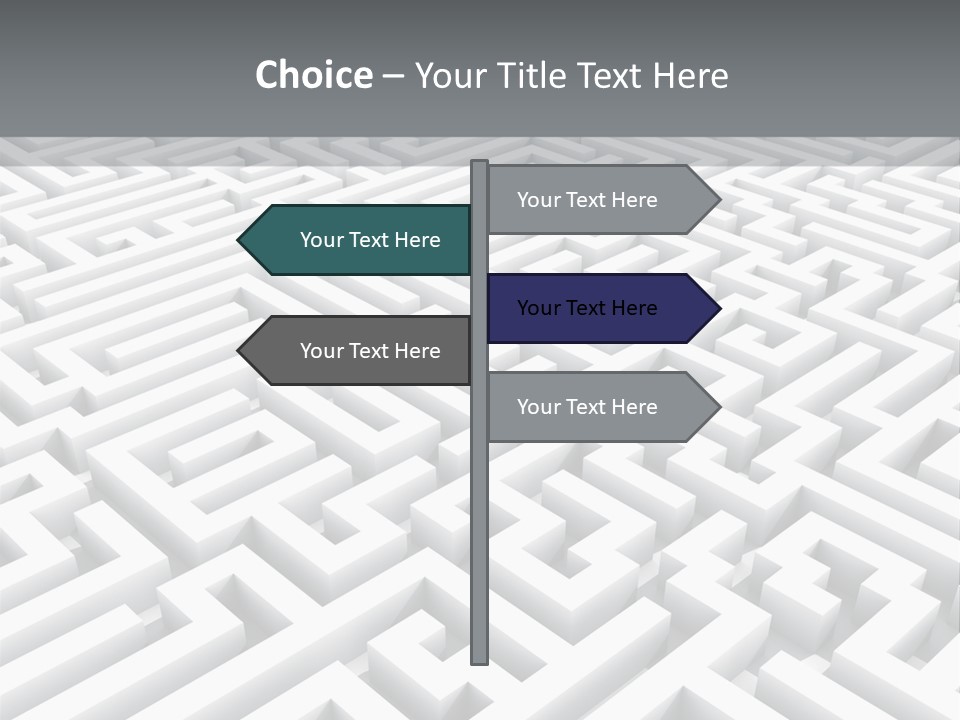 Confusing Wall Render PowerPoint Template