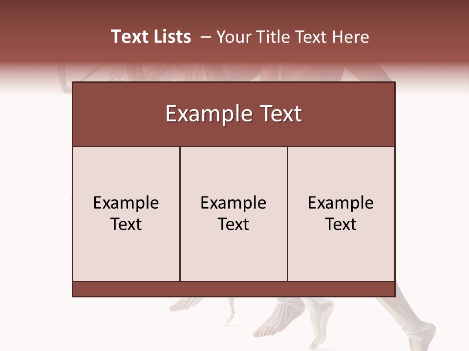 Structure System Posture PowerPoint Template