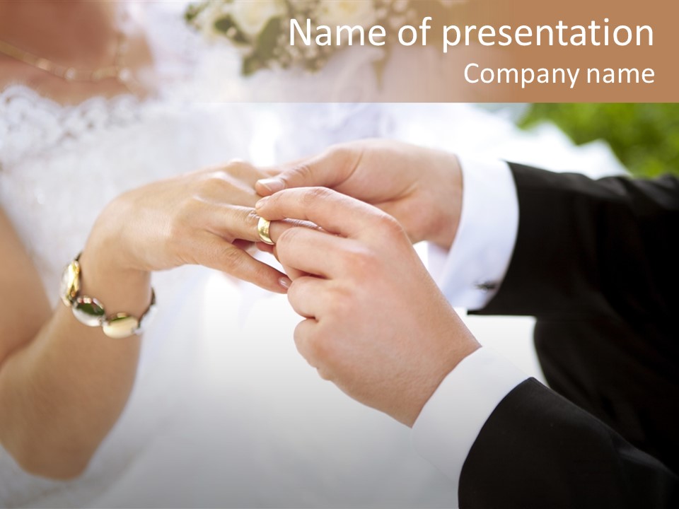 White Pair Diamond PowerPoint Template