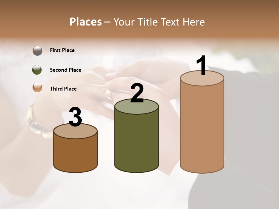 White Pair Diamond PowerPoint Template