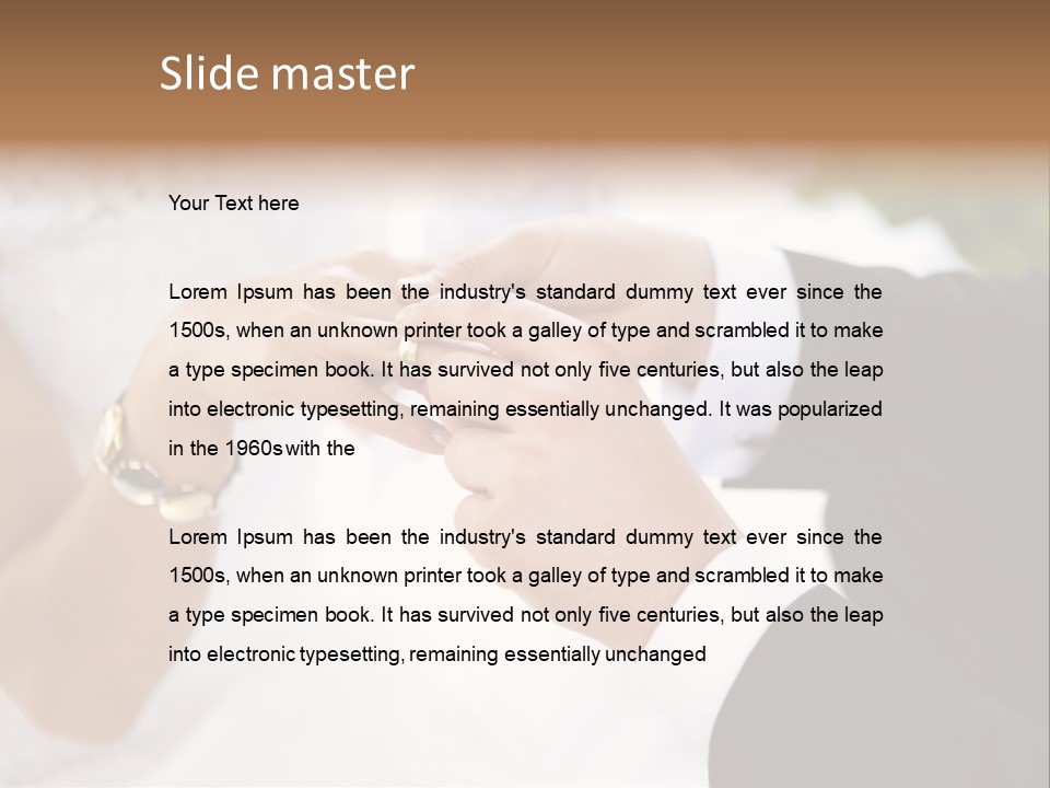 White Pair Diamond PowerPoint Template