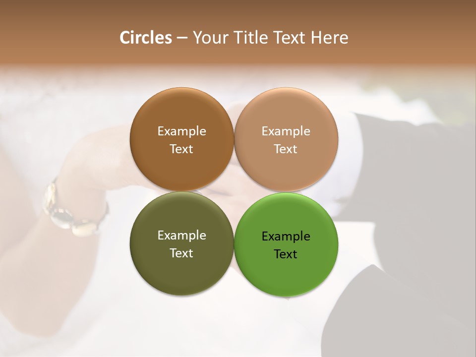 White Pair Diamond PowerPoint Template