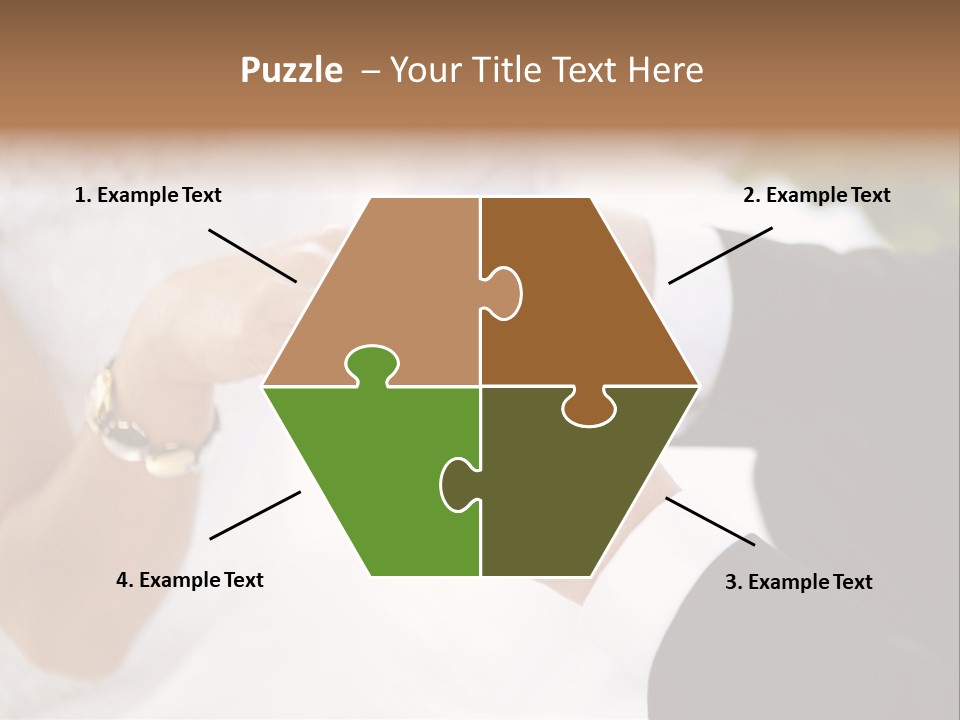 White Pair Diamond PowerPoint Template